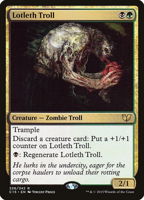Lotleth Troll from Commander 2015 (Rare)