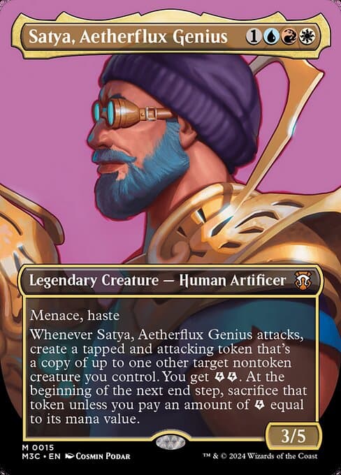 Satya, Aetherflux Genius from Modern Horizons 3 Commander (Mythic)