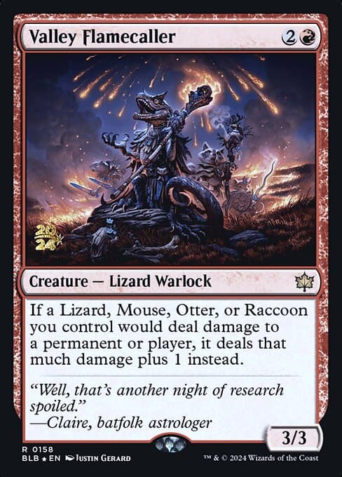 Valley Flamecaller from Bloomburrow Promos (Rare)