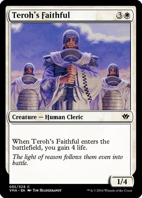 Teroh's Faithful from Vintage Masters (Common)
