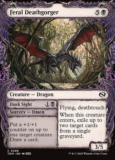 Feral Deathgorger // Dusk Sight from Tarkir: Dragonstorm (Common)