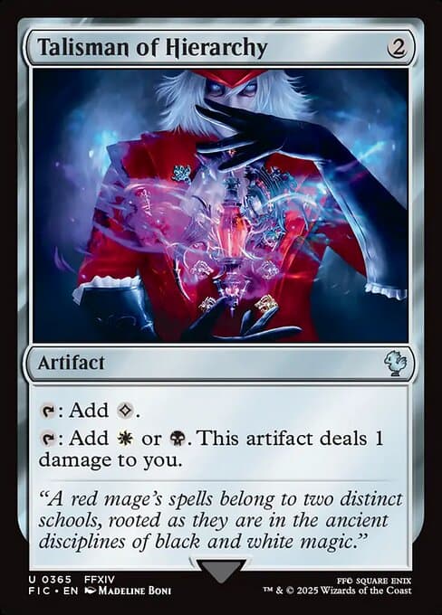 Talisman of Hierarchy from Final Fantasy Commander (Uncommon)