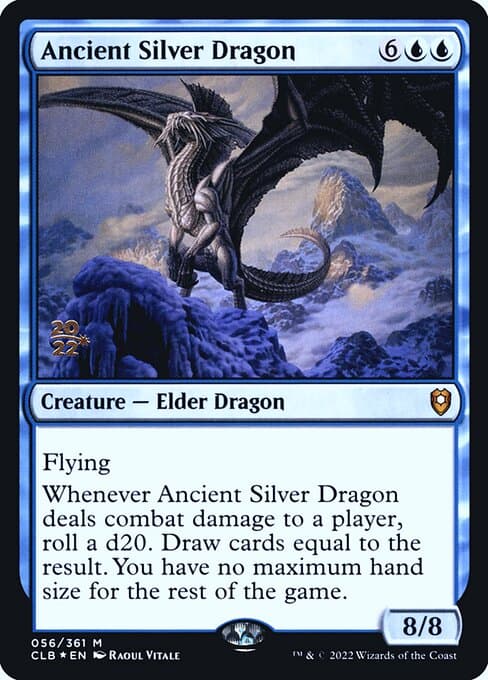 Ancient Silver Dragon from Battle for Baldur's Gate Promos (Mythic)