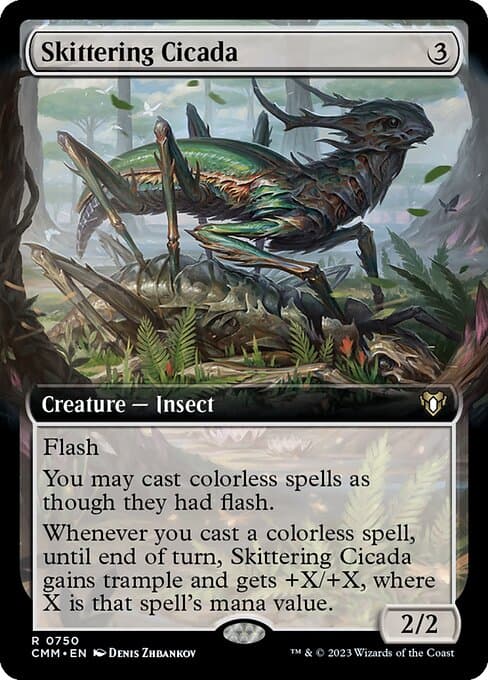 Skittering Cicada from Commander Masters (Rare)