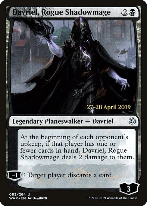 Davriel, Rogue Shadowmage from War of the Spark Promos (Uncommon)