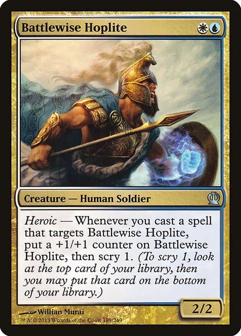 Battlewise Hoplite from Theros (Uncommon)