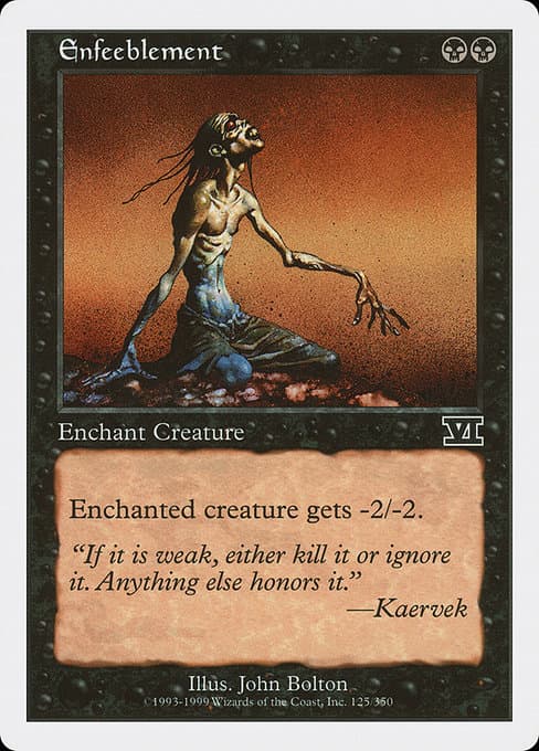 Enfeeblement from Classic Sixth Edition (Common)