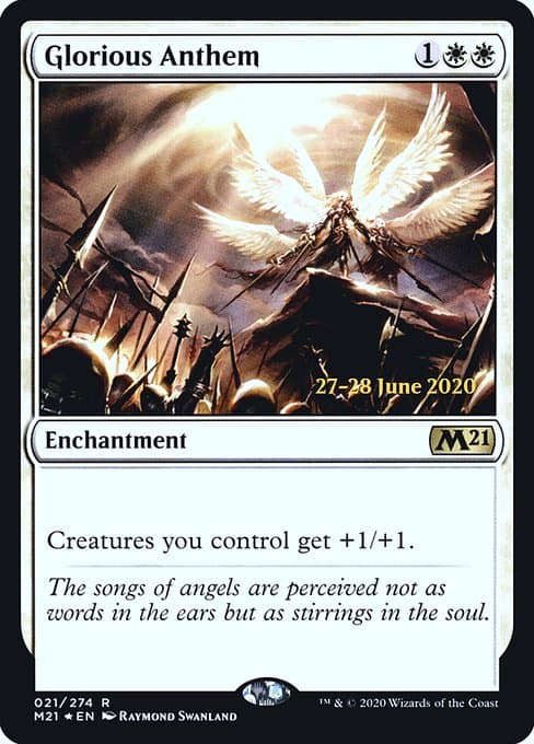 Glorious Anthem from Core Set 2021 Promos (Rare)