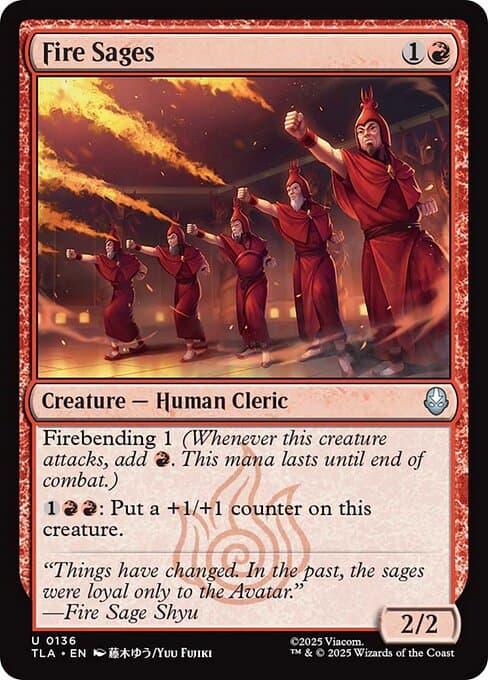 Fire Sages from Avatar: The Last Airbender (Uncommon)