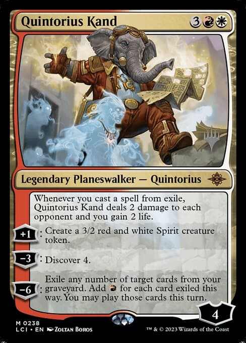 Quintorius Kand from The Lost Caverns of Ixalan Promos (Mythic)