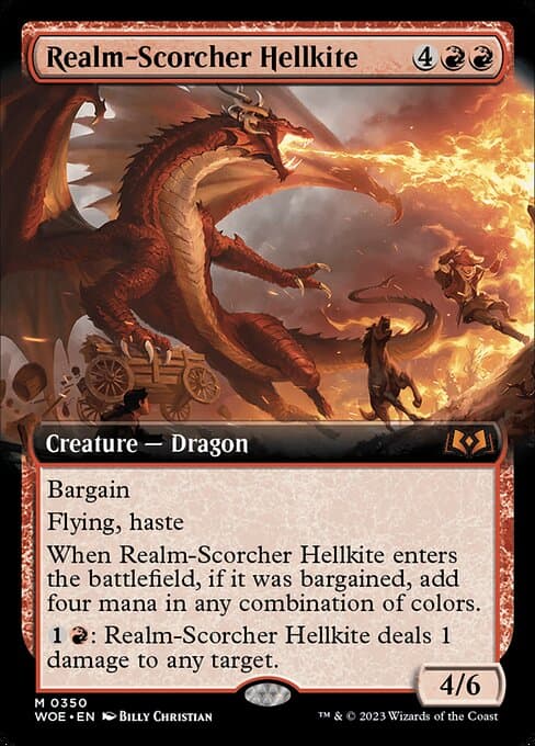 Realm-Scorcher Hellkite from Wilds of Eldraine (Mythic)