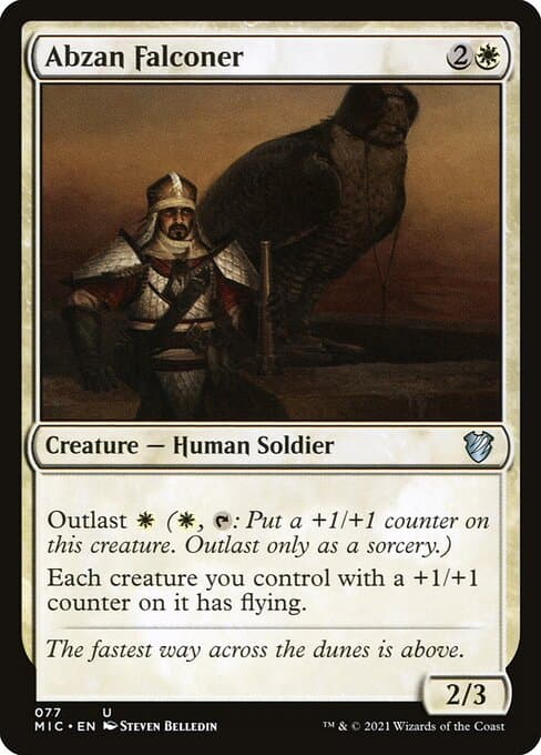 Abzan Falconer from Midnight Hunt Commander (Uncommon)
