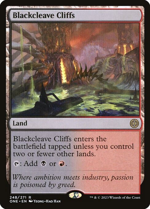Blackcleave Cliffs from Phyrexia: All Will Be One (Rare)