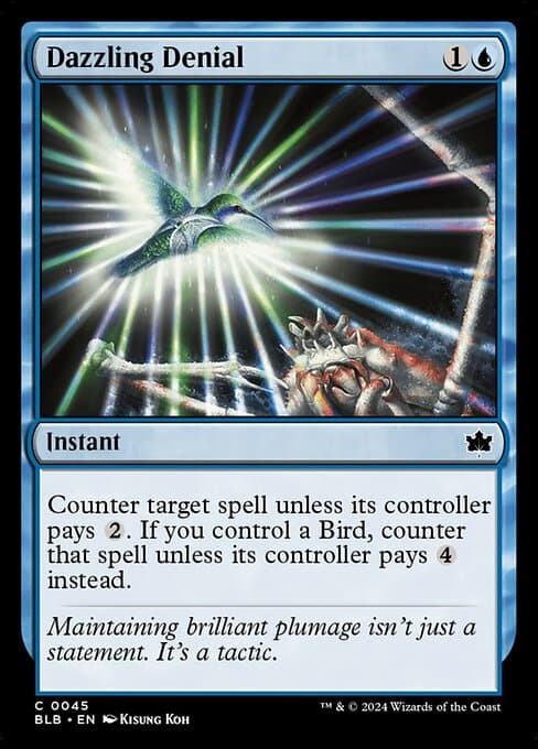 Dazzling Denial from Bloomburrow (Common)