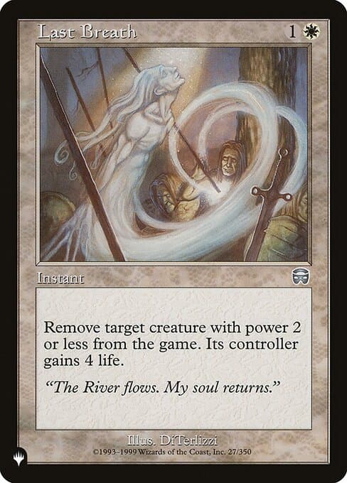 Last Breath from The List (Uncommon)