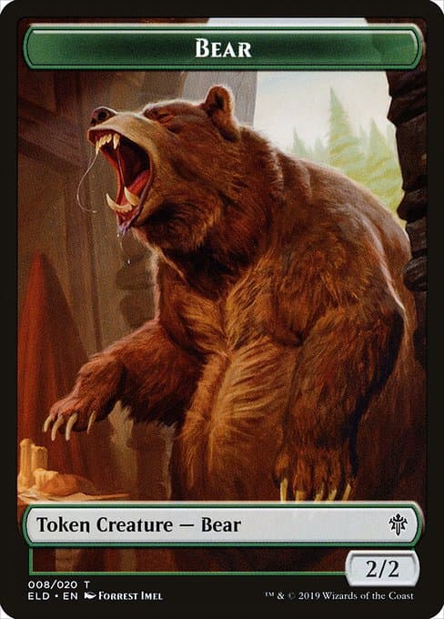 Bear from Throne of Eldraine Tokens (Common)