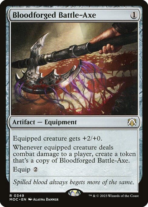 Bloodforged Battle-Axe from March of the Machine Commander (Rare)