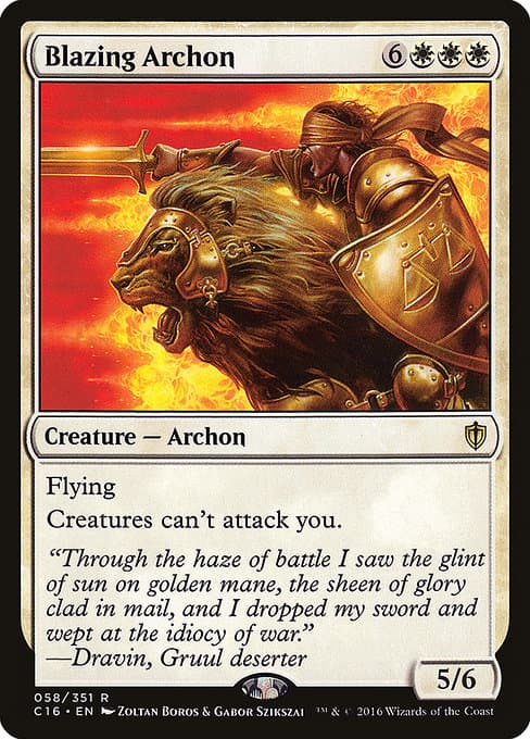 Blazing Archon from Commander 2016 (Rare)