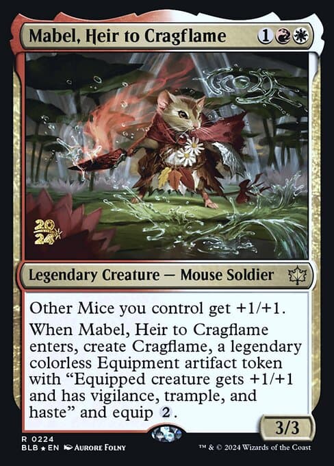 Mabel, Heir to Cragflame from Bloomburrow Promos (Rare)