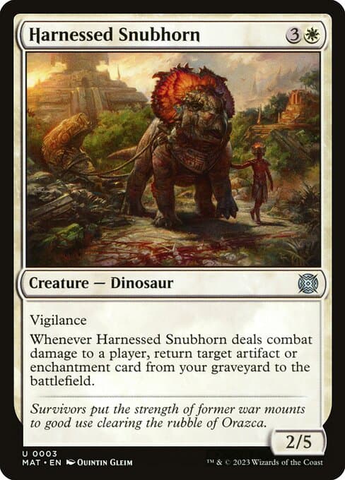 Harnessed Snubhorn from March of the Machine: The Aftermath (Uncommon)