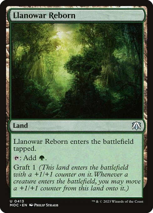Llanowar Reborn from March of the Machine Commander (Uncommon)