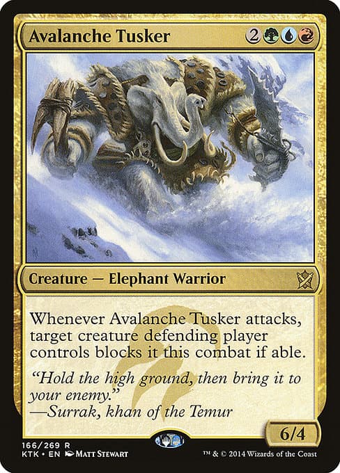 Avalanche Tusker from Khans of Tarkir (Rare)