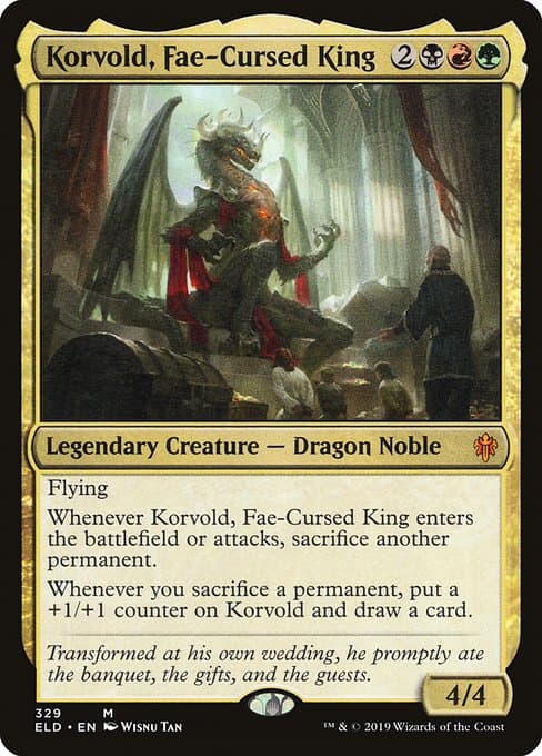 Korvold, Fae-Cursed King from Throne of Eldraine (Mythic)