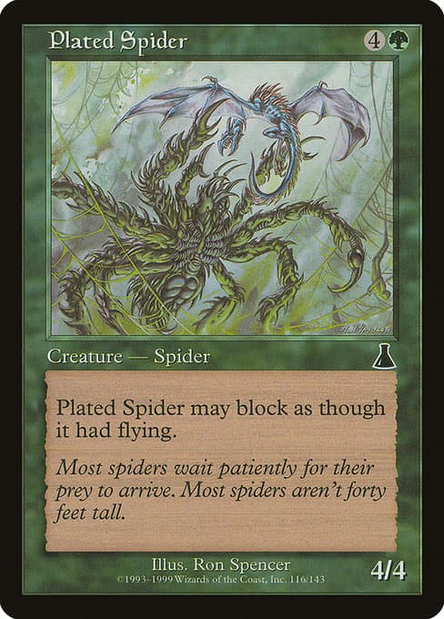 Plated Spider from Urza's Destiny (Common)