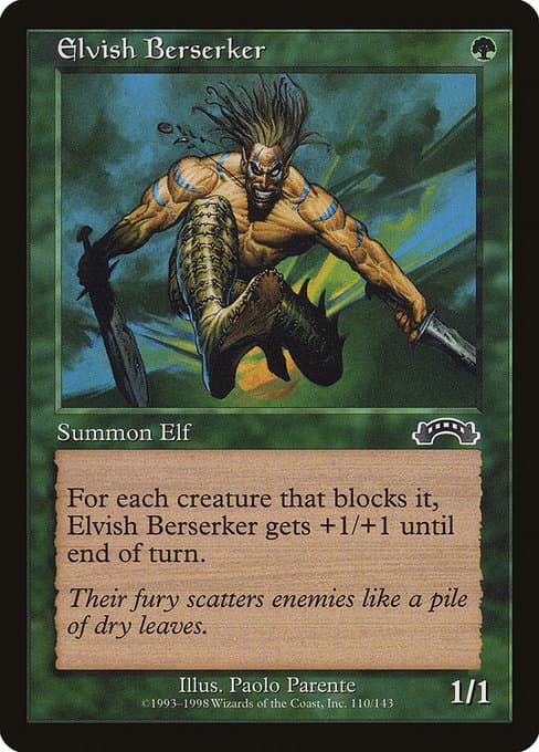 Elvish Berserker from Exodus (Common)