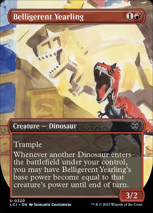 Belligerent Yearling from The Lost Caverns of Ixalan (Uncommon)