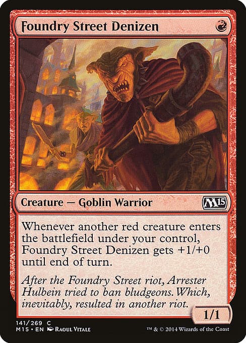 Foundry Street Denizen from Magic 2015 (Common)