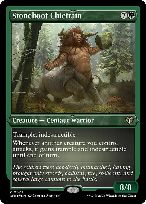 Stonehoof Chieftain from Commander Masters (Rare)