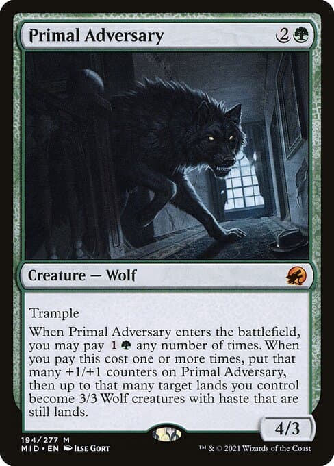 Primal Adversary from Innistrad: Midnight Hunt (Mythic)