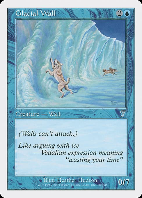 Glacial Wall from Seventh Edition (Uncommon)