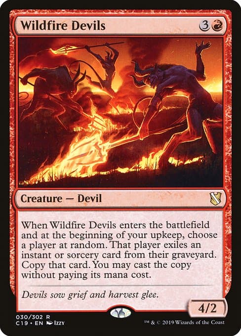 Wildfire Devils from Commander 2019 (Rare)