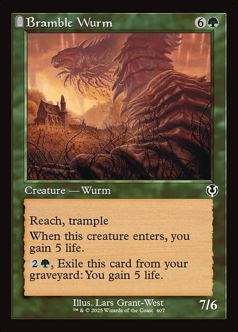 Bramble Wurm from Innistrad Remastered (Common)