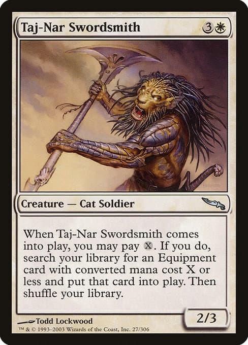 Taj-Nar Swordsmith from Mirrodin (Uncommon)
