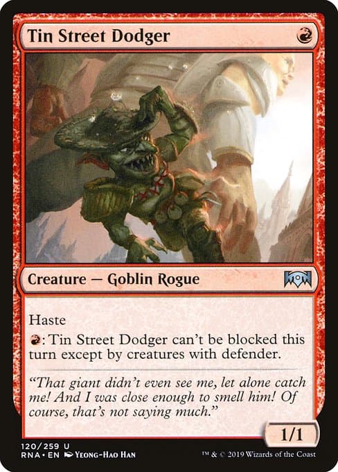 Tin Street Dodger from Ravnica Allegiance (Uncommon)