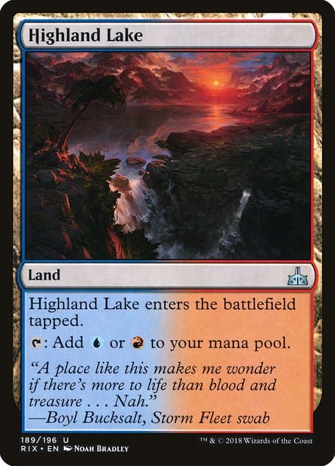 Highland Lake from Rivals of Ixalan (Uncommon)
