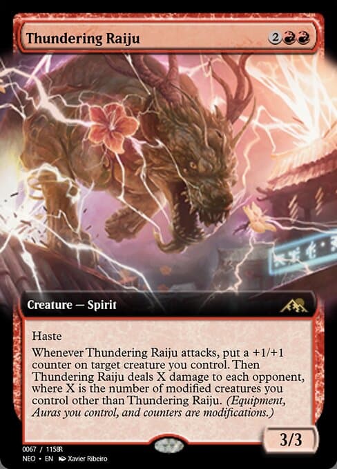Thundering Raiju from Magic Online Promos (Rare)