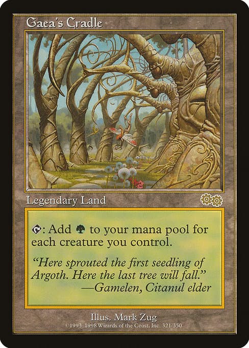 Gaea's Cradle from Urza's Saga (Rare)