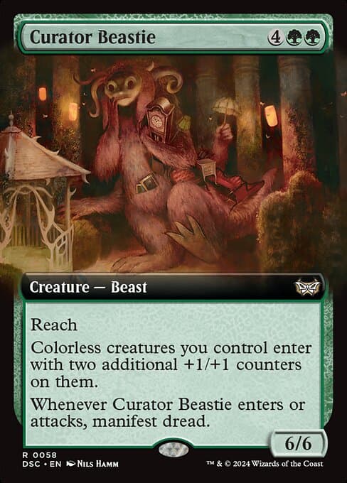 Curator Beastie from Duskmourn: House of Horror Commander (Rare)