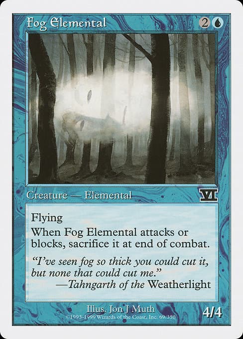 Fog Elemental from Classic Sixth Edition (Common)