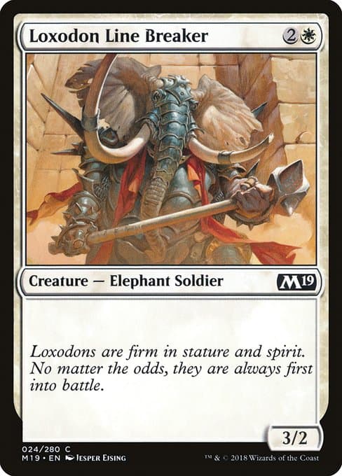 Loxodon Line Breaker from Core Set 2019 (Common)