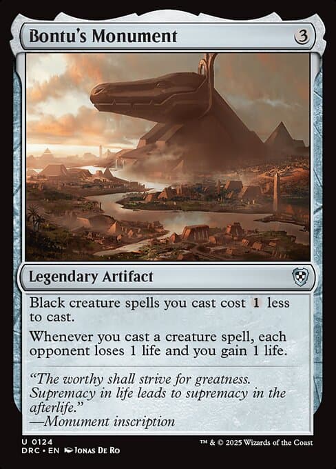 Bontu's Monument from Aetherdrift Commander (Uncommon)
