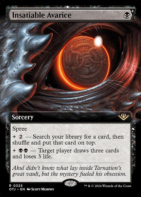 Insatiable Avarice from Outlaws of Thunder Junction (Rare)