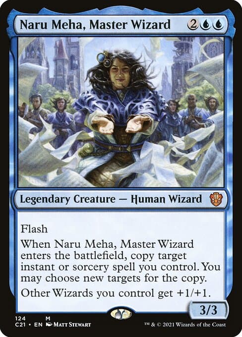Naru Meha, Master Wizard from Commander 2021 (Mythic)