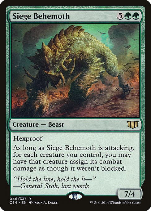 Siege Behemoth from Commander 2014 (Rare)