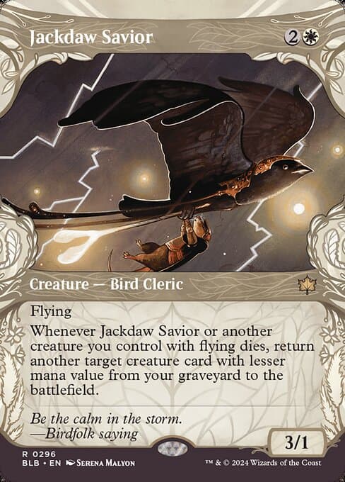 Jackdaw Savior from Bloomburrow (Rare)
