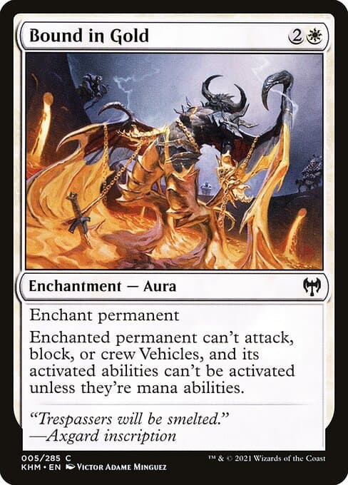 Bound in Gold from Kaldheim (Common)